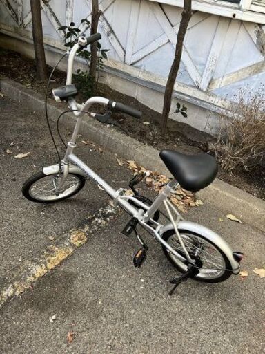 【引き取り限定】 ミムゴMIMUGO 折りたたみ 自転車 シルバー 16インチ FIELD CHAMP 365