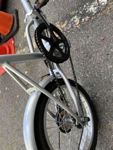 【引き取り限定】 ミムゴMIMUGO 折りたたみ 自転車 シルバー 16インチ FIELD CHAMP 365