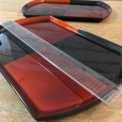 美品　高級漆器　お盆ペア　　　　　　　　