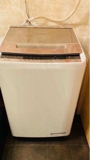 お引き渡し先決定しました【保証期間中‼️】使用3年　日立　ビートウォッシュ　全自動洗濯機　8kg 2018年製　シャンパンゴールド