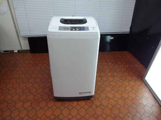 ID 993011 洗濯機　日立5.0Kg　２０１８年製　脱水時音大きい現状販売　NW-50B