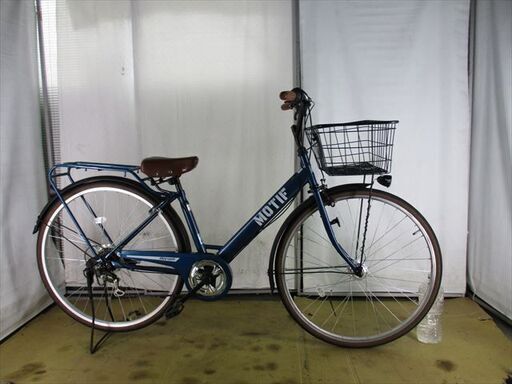 B638★限定特価　使用1年★ 中古自転車 マルイシ　MOTIF　ブルー【27インチ　軽快車　6段　LEDオートライト 】 B638☆限定特価 使用1年☆ 中古自転車 マルイシ MOTIF ブルー【27