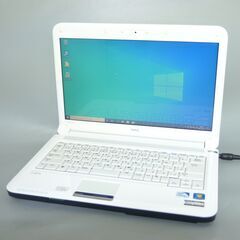 中古美品 ノートパソコン 14型 NEC PC-LE150H1 ホワイト Celeron 4GB 