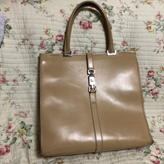 《感謝》GUCCI 革製トートバッグ