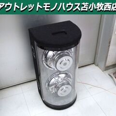 現状品 カーウーファー ブラック×シルバー 幅34×奥行30×高...