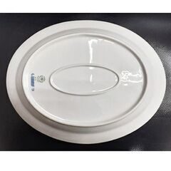 3枚組【30cm ロイヤルコペンハーゲン ブルーフルーテッド ハーフレース オーバルディッシュ】プレート 皿 食器 白磁 ROYAL COPENHAGEN 北20条店