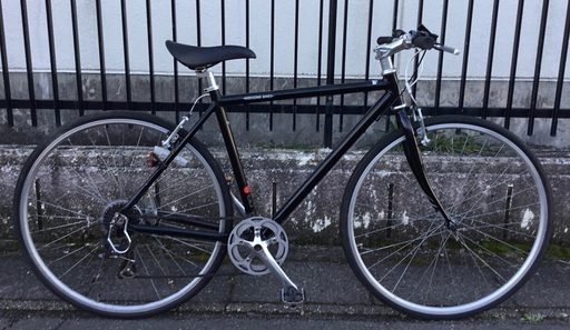 ＜整備・美品車＞WEEKENDBIKES・クロスバイク・シマノ7段変速・ブラック 510㎜・お手入れ済・すぐ乗れます