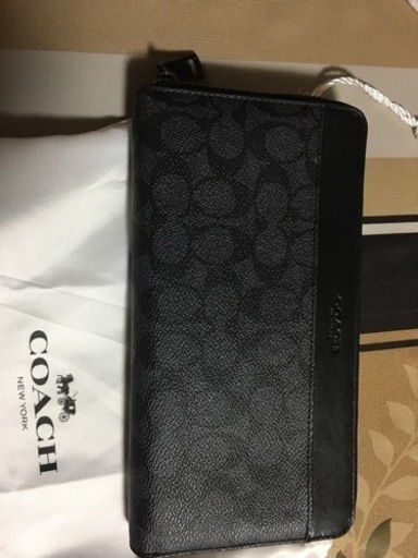 新品コーチ財布　トラベル　早い方優先