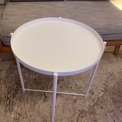 【未使用】IKEA  サイドテーブル　グラドム　ホワイト