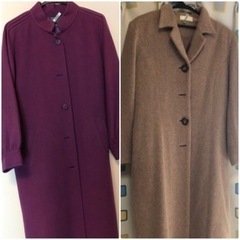 ミンクのコートとウール・アルパカ入りのコートセット