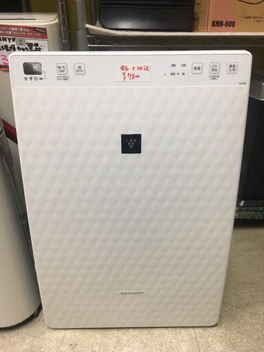 ☆中古 激安！！￥7,800！！SHARP　シャープ　加湿空気清浄機　家電　2018年製　KC-30T6-W型　【BBL155】