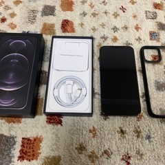 【超美品！残債なし！】iPhone 12 Pro 128GB SIMフリー グラファイト ケース付き