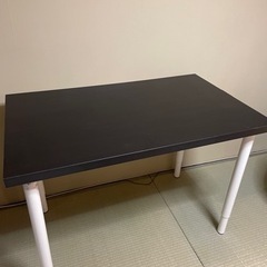 【ネット決済】IKEA テーブル デスク　脚伸縮(高さ調整可能)