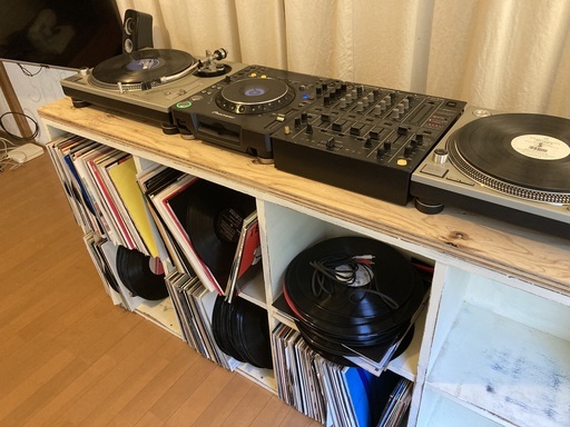 テクニクスターンテーブル2台、パイオニアCDJとパイオニアミキサー希望あればモニタースピーカー テクニクスターンテーブル2台、パイオニアCDJとパイオニアミキサー希望