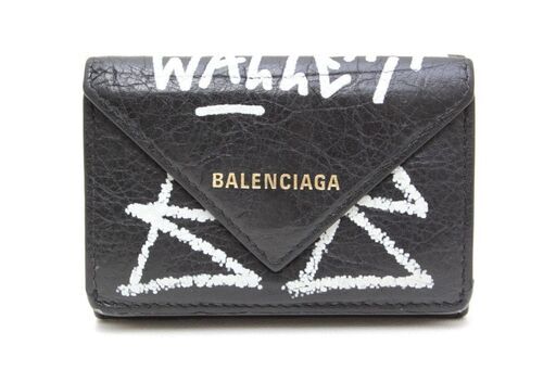 バレンシアガ 三つ折り財布 メンズ BALENCIAGA ペイント