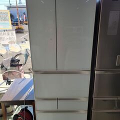 美品】東芝 VEGETA 6ドア冷凍冷蔵庫 GR-F51FXV 510L自動製氷機能搭載 中古