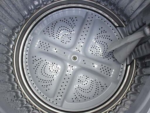 ss3129 シャープ 洗濯機 6kg ES-GE6C ホワイト 穴なし槽 SHARP 全自動 