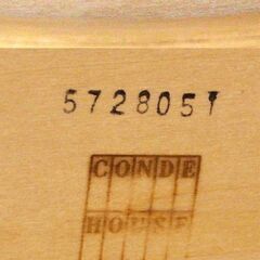 (Y)北大前! 札幌 引取 CONDE HOUSE/カンディハウス ルントオム 丸テーブル アームチェア ダイニング5点セット ナラ オーク 楢材 木製 中古②