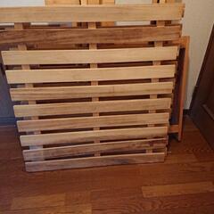 木製シングルベッド(使ってください)