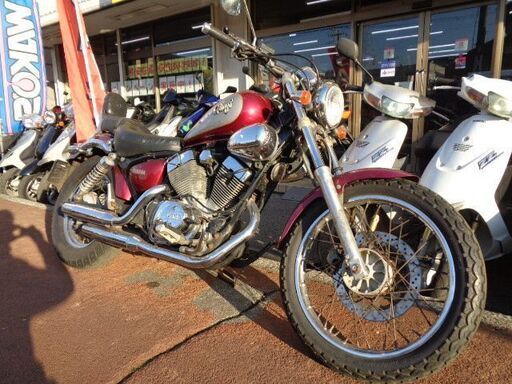 NO.4129　ＸＶ２５０ビラーゴ　空冷Ｖツイン２５０ｃｃ　ワインレッド＆シルバー　☆彡