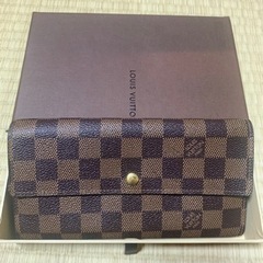 箱付き LOUIS VUITTONダミエ エベヌキャンバス ポルトフォイユ サラ