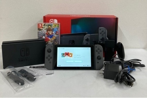 【受け渡し予定あり】[新モデル Switch本体＋スーパーマリオオデッセイソフト] Nintendo Switch Joy-Con(L)/(R) グレー