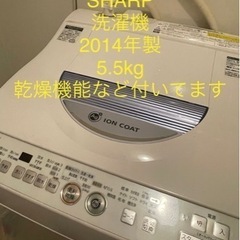 【年末年始限定】SHARP 洗濯機　2014年　5.5kg