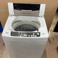 【ネット決済】中古　動作確認済み　全自動洗濯機　AQUA　アクア...