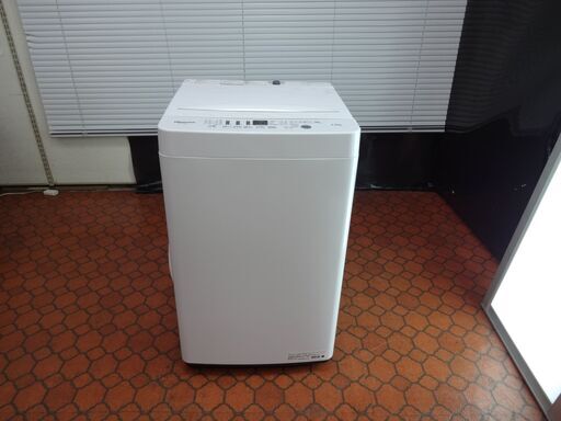 ID 989234　洗濯機　ハイセンス4.5Kg　２０２０年製　HW-T45D