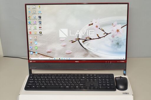 中古良品 一体型パソコン Windows10 NEC DA370/E Celeron-3855U/新品爆速SSD512GB/メモリ4GB/DVDマルチ/カメラ/23.8インチ/テレビ機能