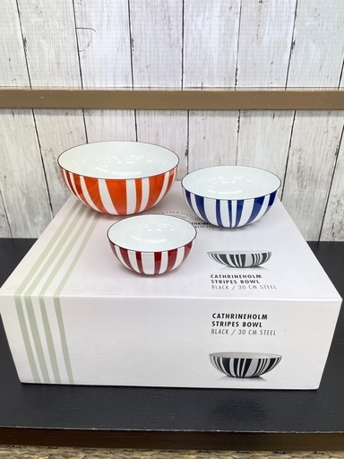 【新品】cathrineholm  ストライプボール　6点セット 新品】cathrineholm ストライプボール 6点セット