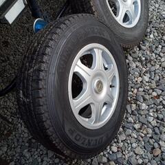 値下げ!ダンロップ　ウインターマックス 185R14 6PR LTスタッドレス　アルミホイールホイルセット