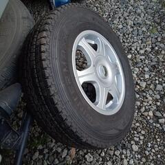 値下げ!ダンロップ　ウインターマックス 185R14 6PR LTスタッドレス　アルミホイールホイルセット