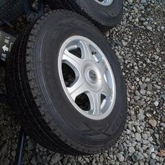 値下げ!ダンロップ　ウインターマックス 185R14 6PR LTスタッドレス　アルミホイールホイルセット