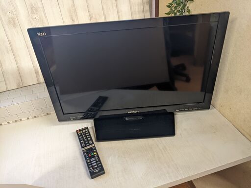 日立/HITACHI ウー/Wooo 26V型 HDD内蔵録画機能付き LED液晶テレビ L26-HP09 ブラック 2012年製