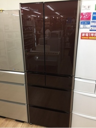 HITACHI（日立）の6ドア冷蔵庫2016年製（R-G4800F）です。【トレファク東大阪店】