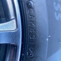 155/65r13 ブリジストン VRX2 超バリ山 アルミホイール付！