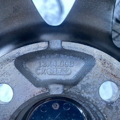 155/65r13 ブリジストン VRX2 超バリ山 アルミホイール付！