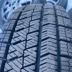 155/65r13 ブリジストン VRX2 超バリ山 アルミホイール付！
