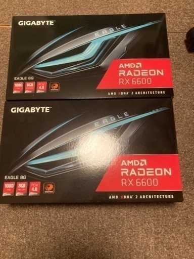 Radeon RX6600 2枚　gigabyte