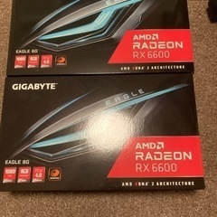 Radeon RX6600 2枚　gigabyte