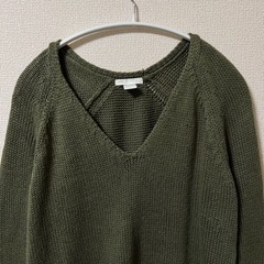 【 H&M 】セーター ニット カーキ Mサイズ