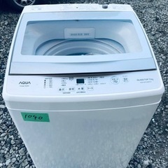 ✨2020年製✨1040番 AQUA✨全自動電気洗濯機✨AQW-...