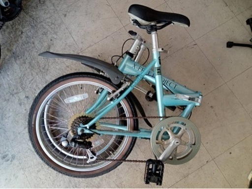 【折りたたみ自転車】20インチ7段変速　泥除け付　サドル新品❗️ KHS japan製　若林自転車　膳所SALE❗️