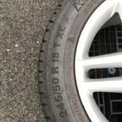 ベンツE２２００ｄオールルテインのスタットレスホイルセット純正２４５/５０/R18