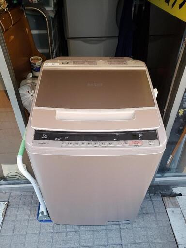 配達設置無料‼（引取は値引き）美品  日立 10kg洗濯機BW-V100C