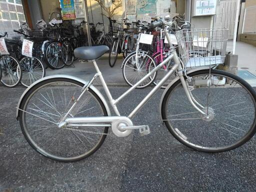 中古自転車１８１７　ブリヂストン CO73T ２7インチ　３段ギヤ　オートライト　純正耐磨耗タイヤ