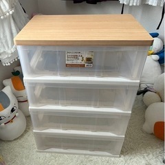 【ネット決済】収納ボックス　プラスチックケース4段