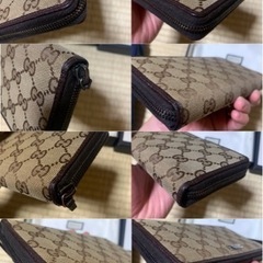 未使用に近い 箱付きGUCCI グッチ GGキャンバス 財布 長財布