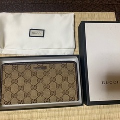 未使用に近い 箱付きGUCCI グッチ GGキャンバス 財布 長財布